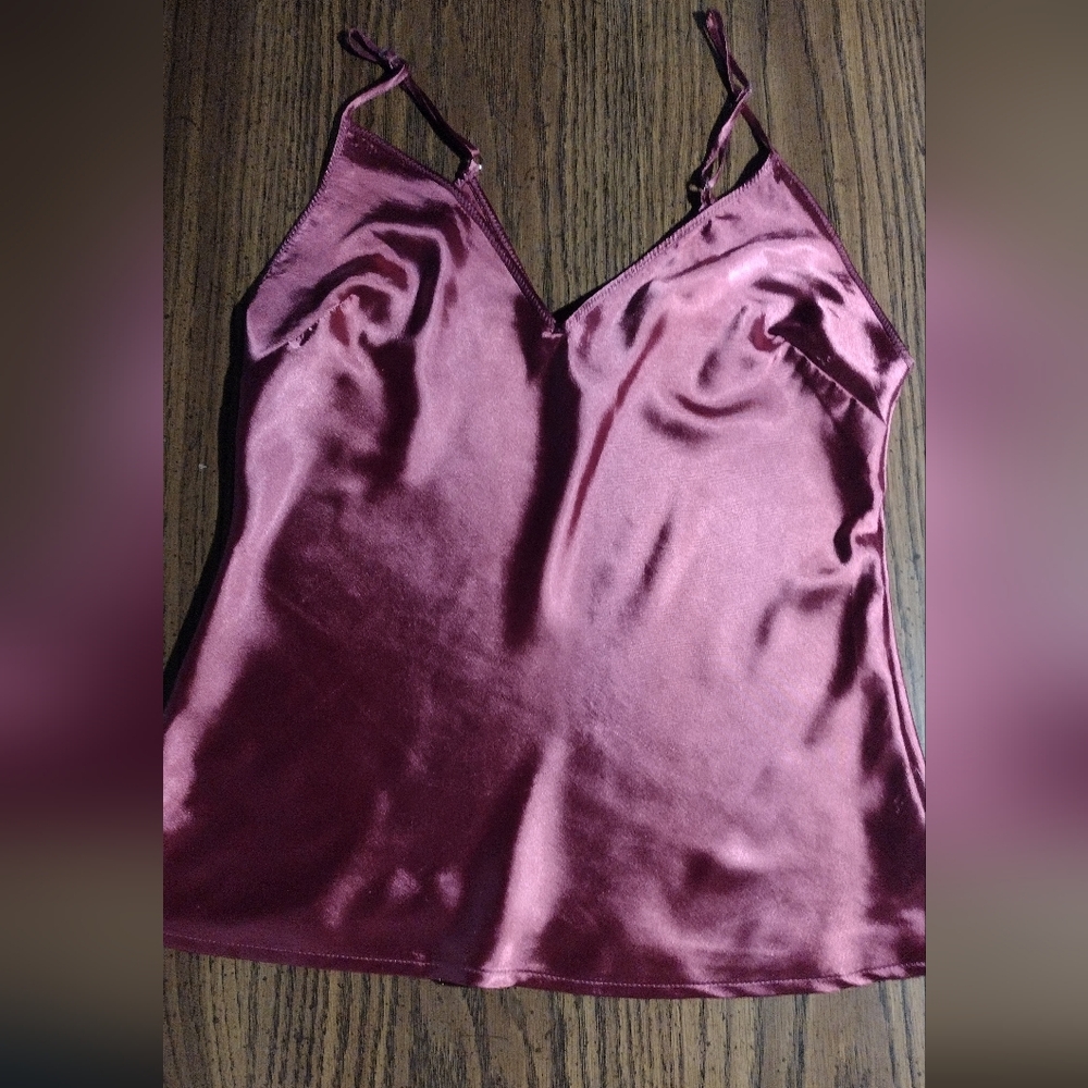 Satin Camisole Top in Mauve